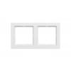 Dvojitý rámik biely zamat Berker Q.3