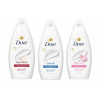 Sprchový gél Dove Hydrate 450 ml (SADA Dove silky 450 ml + Dove care hydrate 450 ml + Dove petal 450 ml)
