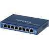 Ethernetový přepínač, model: GS108GE 8portový 1Gbps Netgear Neřízený