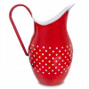 Smaltovaný džbán na retro nápoje červené v Gro (Smaltovaný džbán na retro nápoje červené v Gro)