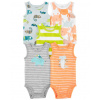 CARTER'S Body bez rukávov Stripes Animals chlapec 5ks 9m 1N043110_9M