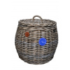 Kôš z ratanu s poklopom vhodný ako odkladací priestor 50xH40cm47282