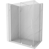 Mexen Velar, sprchový kút s posuvnými dverami 140(dvere) x 85(stena) cm, 8mm číre sklo, biela, 871-140-085-01-20