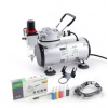 Airbrush set: Kompresor FENGDA AS18-2 + AIRBRUSH FENGDA BD-130 + FARBY + HADICA