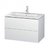 Duravit L-Cube - Umývadlová skrinka, 55x82x48 cm, 2 zásuvky, biela mat LC624101818