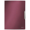 Leitz Style A4 doska s gumičkou granátovo červená