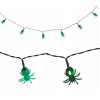LED girlanda zelené pavúky svietiaca halloweenska