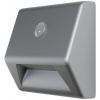 Svietidlo LEDVANCE NIGHTLUX® Stair Silver, so senzorom pohybu, 3xAAA, 84x28x73 mm