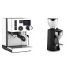 Rancilio Silvia BC PID, white + Rocket Espresso SUPER FAUSTO, black