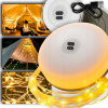 LED kempingová lampa AKUMULÁTOR ROZVÍJACIE DEKORATÍVNE SVIETIDLÁ 10M