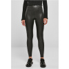 Women's high-waisted glamour leggings, bright black čierna M Urban Classics 4065812222411