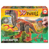 Puzzle dinosaurus Velociraptor 3D Creature Educa dĺžka 55 cm 64 dielov
