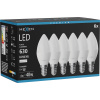 Mexen Nova 6x LED žiarovka E14, C37, 6W, Neutrálna - 4000K, 630 lm - L102-E14-0640-01x06