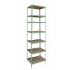 Meets-ecommerce UG Policový regál 200x75x60, 4-7 políc Farba: Metalická zelená, Počet polic: 7 políc