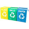 Tašky na tříděný odpad SORT EASY 3x36 l SIXTOL