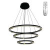 NEDES J4343/B Závesné LED svietidlo 235W, 3000K-6500K, 14100lm, IP20, DO, stmievanie., čierna/zlatá