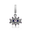 Strieborný prívesok Evil Eye Purple