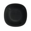 Skleněný hluboký talíř Orion LUNA 21,5 x 21,5cm černá