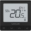 Salus drátový, zapuštěný regulátor teploty SQ610B Quantum, 230 V, černý