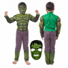 Kostým pre chlapca- Kostým R. 122-134 (L Hulk Avengers 122/134 cm kostým + maska)