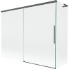 Mexen Rox L vaňová zástena 2-krídlová posuvná 190 + 80 x 150 cm, transparentná, brúsená gun gray - 8C9L-190-080-66-00