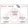 BREMBO Sada brzdových platničiek kotúčovej brzdy BREMBO P 85 129