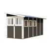 drevený domček KARIBU WANDLITZ 5 (73075) terragrau LG3094