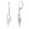 GRACE Silver Jewellery Stříbrné visací náušnice se zirkony Catherine - stříbro 925/1000 E-1526-MHT-4941/363 Stříbrná