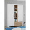 Xora SKRIŇA S OTOČNÝMI DVERAMI, biela, dub artisan, 143/200/55 cm - Detské izby - 000241007009