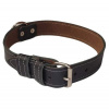 Palkar Obojok z kože hladenice pre psov 80 cm × 30 mm čierny