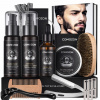 Comozon Kompletná pánska sada na starostlivosť o bradu a jej rast – profesionálny grooming set s dermarollerom, olejom, balzamom a holiacimi nástrojmi