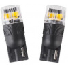 autožárovka led t10 12v carclever 4led 2835smd oranžová 2ks