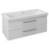 Sapho THEIA umývadlová skrinka 101,4x43,5x44,2cm, 2xzásuvka, biela TH105-3030