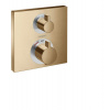 HansGrohe Ecostat Square - Termostatická batéria pod omietku na 2 spotrebiče, kefovaný bronz 15714140