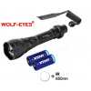 Wolf-Eyes X-Beam Biela + IR850 LED Klasik Set