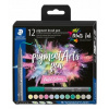Staedtler Pigment brush 371 12 rôznych pastelových farieb