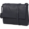 Dámska bočná kožená kabelka Burkely Lush Lucy tmavomodrá, crossbody 25 x 20 cm
