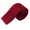 Luxusná mužská obyčajná tkaná kravata pevná kravata (Pletená obyčajná mužská kravata s plochým dnom)