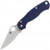 Spyderco C81GPDBL2 Para Military 2 vreckový nôž 8,7 cm, Satin, tmavomodrá, G10