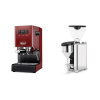 Gaggia New Classic EVO BC, red + Rocket Espresso GIANNINO, chrome/black