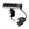 Stolová zásuvka so svorkami ORNO OR-AE-13101 USB nabíjačka 1,8m káblom, 3x2P + Z, 2xUSB
