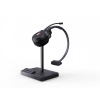 Yealink WH62 Mono UC Slúchadlá s mikrofónom Bezdrôtový Pres hlavu Kancelária / call centrum Micro-USB Nabíjací podstavec Čierna (1308005)