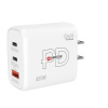 SKROSS DC57USA-PD65 USB A+C nabíjecí adaptér Power charger 65W GaN US, Power Delivery, typ A