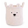 Childhome Koš na hračky Teddy Off White 30x30x30 cm