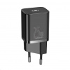 Baseus TZCCSUP-L01 Super Si Quick Nabíječka USB-C 25W + Datový Kabel USB-C to USB-C 1m Black