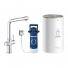 GROHE Red Duo - Batéria a kombinovaný bojler, objem 3 litre, chróm 30327001