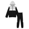 Slazenger Fleece Full Zip Track Suit Junior Black 7-8 Years