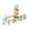 Tooky Toy Guľôčková dráha Strom Pastel 44 ks