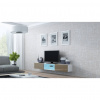 Cama Meble Tv stolík VIGO GLASS 180, biely mat/latte lesk