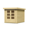 drevený domček KARIBU ASKOLA 2 (73059) natur LG1756
